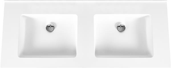 Creavit lavabo SOLID SURFACE WASTAFEL ZONDER KRAANGAT 160CM   Normaal stock 1 week